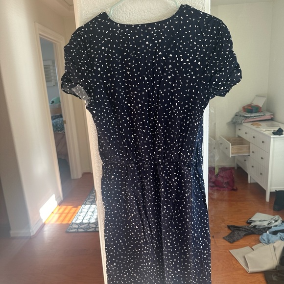 NWOT Banana Republic Blue Hearts Sun Dress - Picture 3 of 3